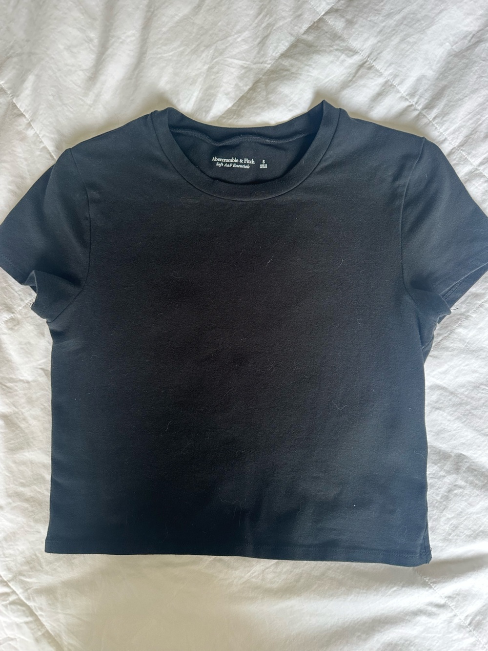 Abercrombie & Fitch Black Short Sleeve Crew Tee